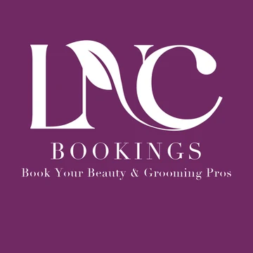 LNC Bookings app icon, the LNC mark over BOOKINGS on lighter plum
